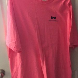simply southern bright pink short sleeve