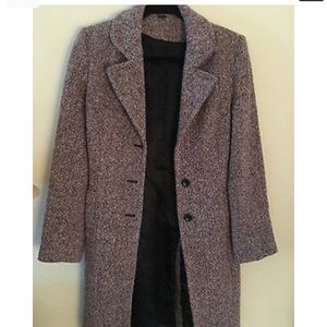 Express design studio pink tweed coat