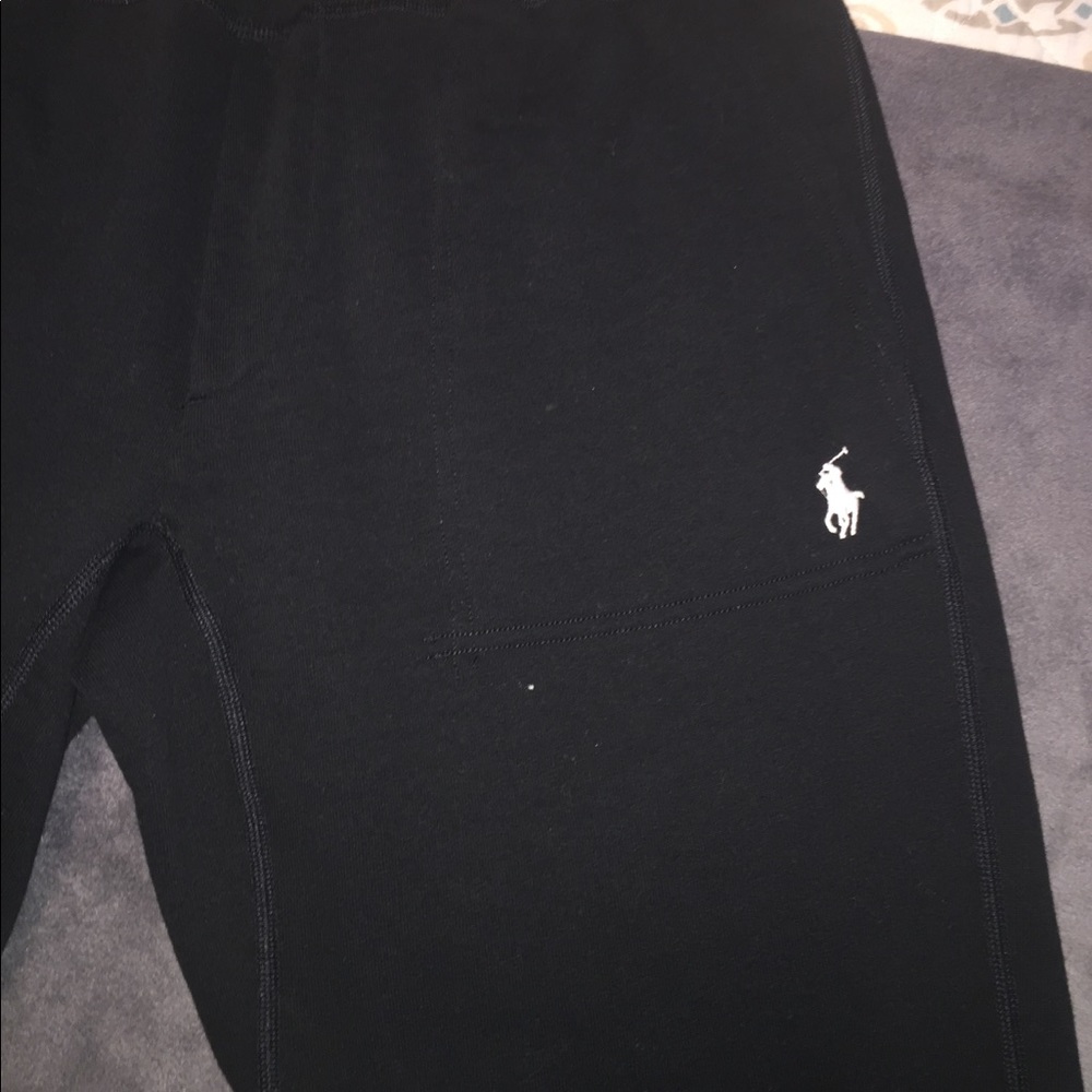 black polo sweat pants