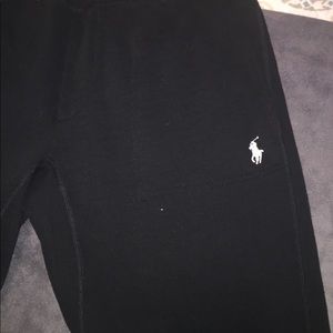 black polo sweat pants
