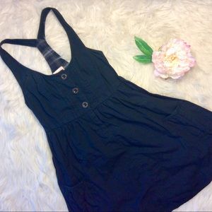 Mossimo Baby Doll Midi Dress Black