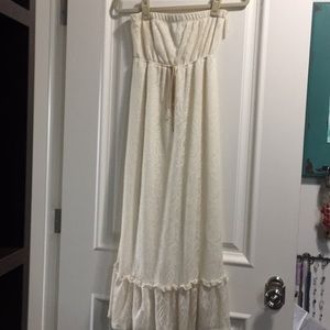 Women Lace Maxi Summer Beach Halter Dress Sundress