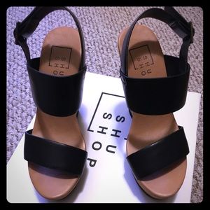 High wedges sandals