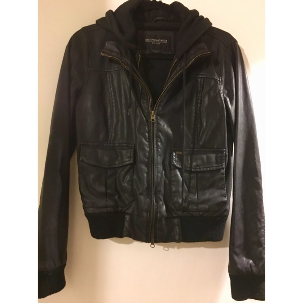 Obey black jealous lovers bomber jacket