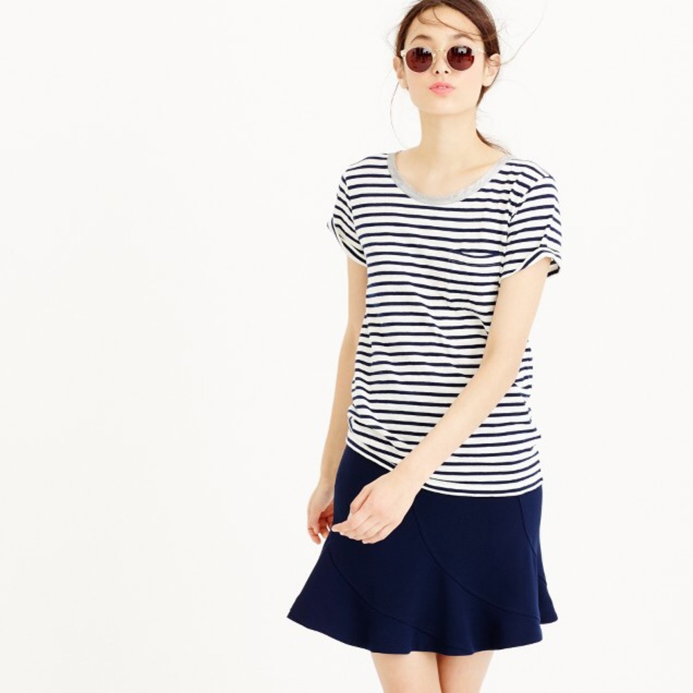 J. Crew striped t-shirt with metallic trim