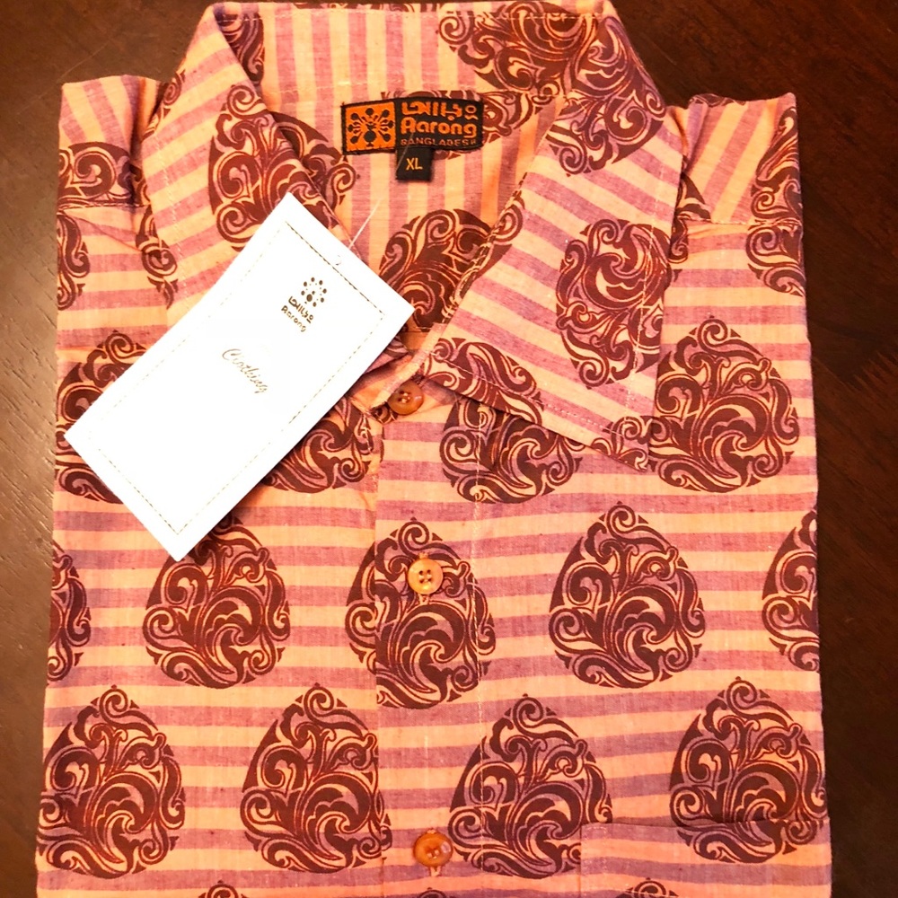 NWT Made In Bangladesh Aarong short sleeved shirt