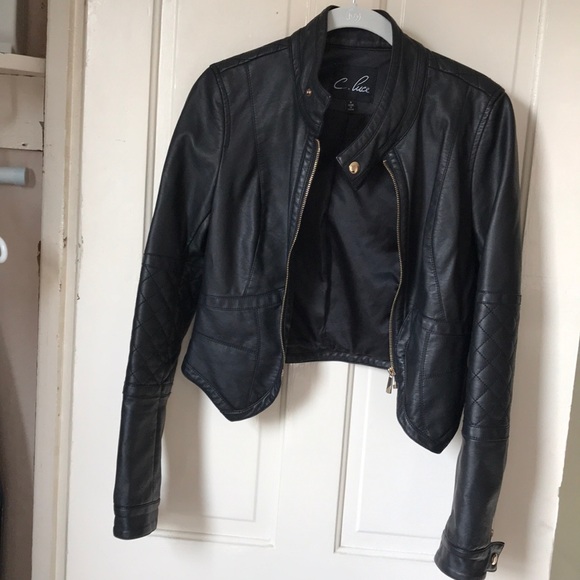 C. Luce Jackets & Blazers - 🚫 SOLD🚫 Black Moto jacket