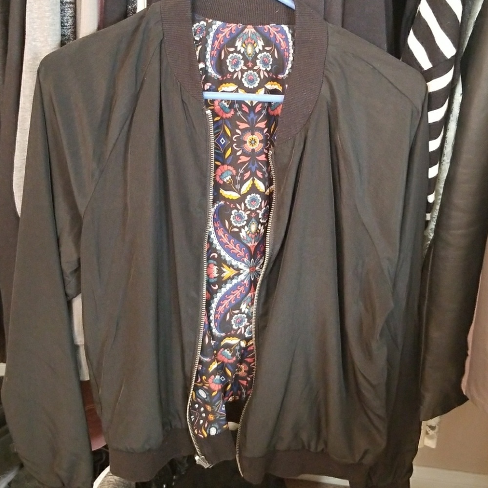 Jacket. Soft material and comfy!