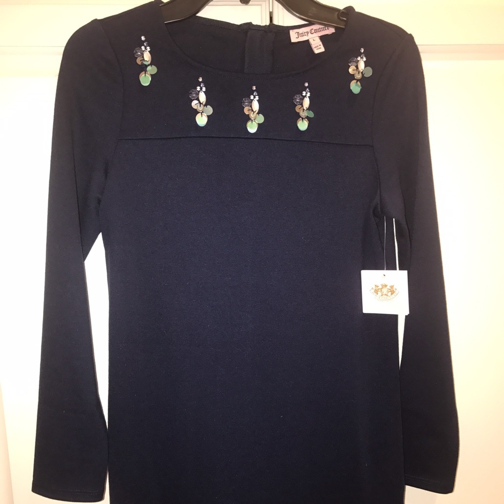 NWT Juicy Couture girls navy dress