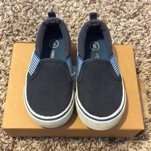 Navy Blue Slip-Ons