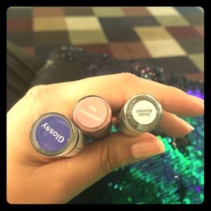 Lipsense Pink Champagne, Glossy, Oops trio