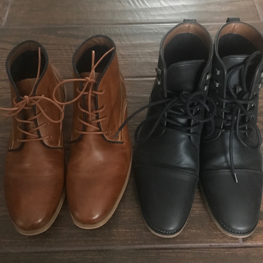 Sale!Men's Call It Spring Black & Brown Boot Combo