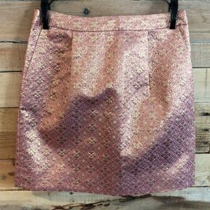 JCrew Salon Mini Skirt Quartz Jacquard