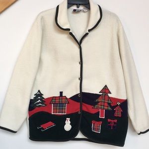 Christmas fleece jacket
