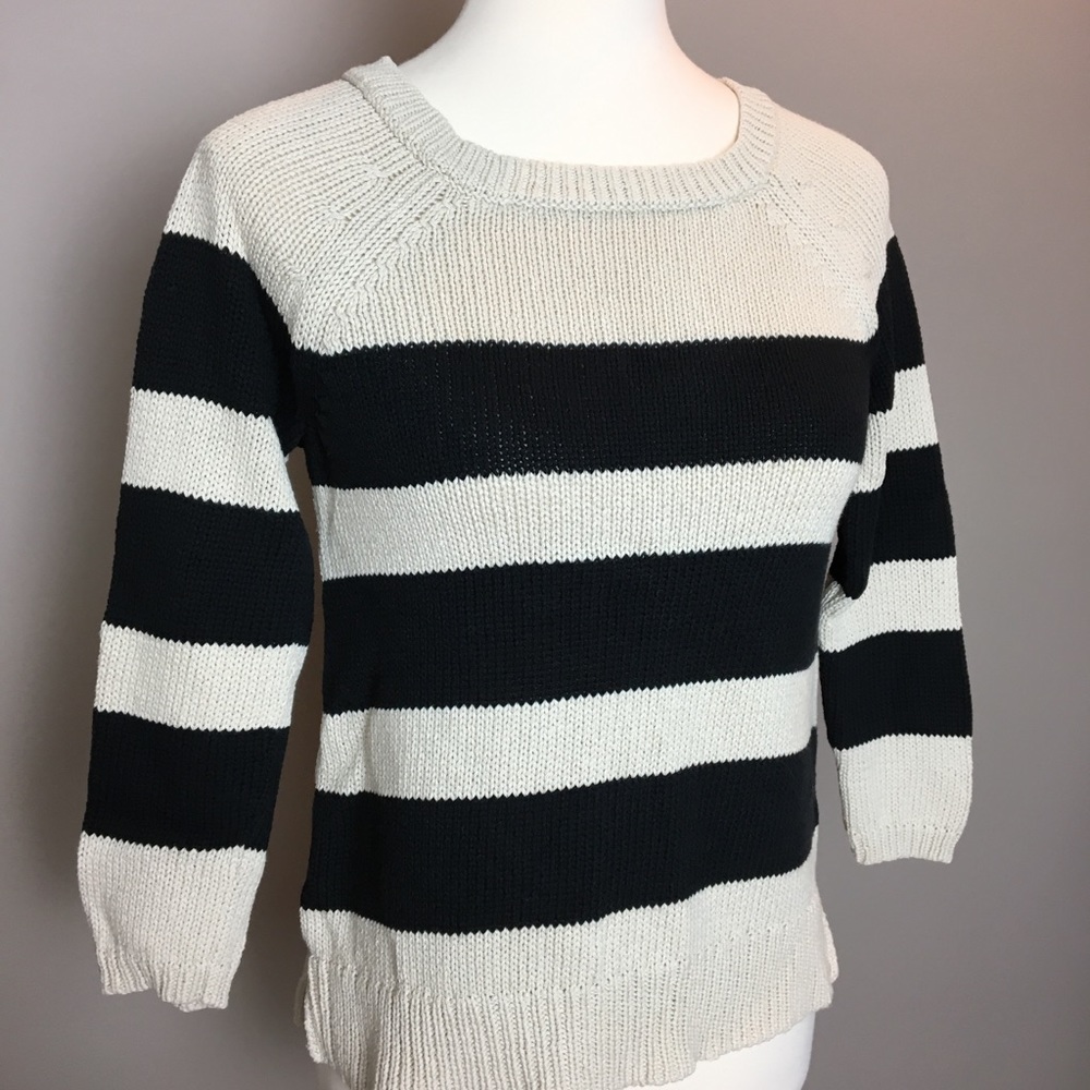 Ann Taylor LOFT striped crew neck Sweater