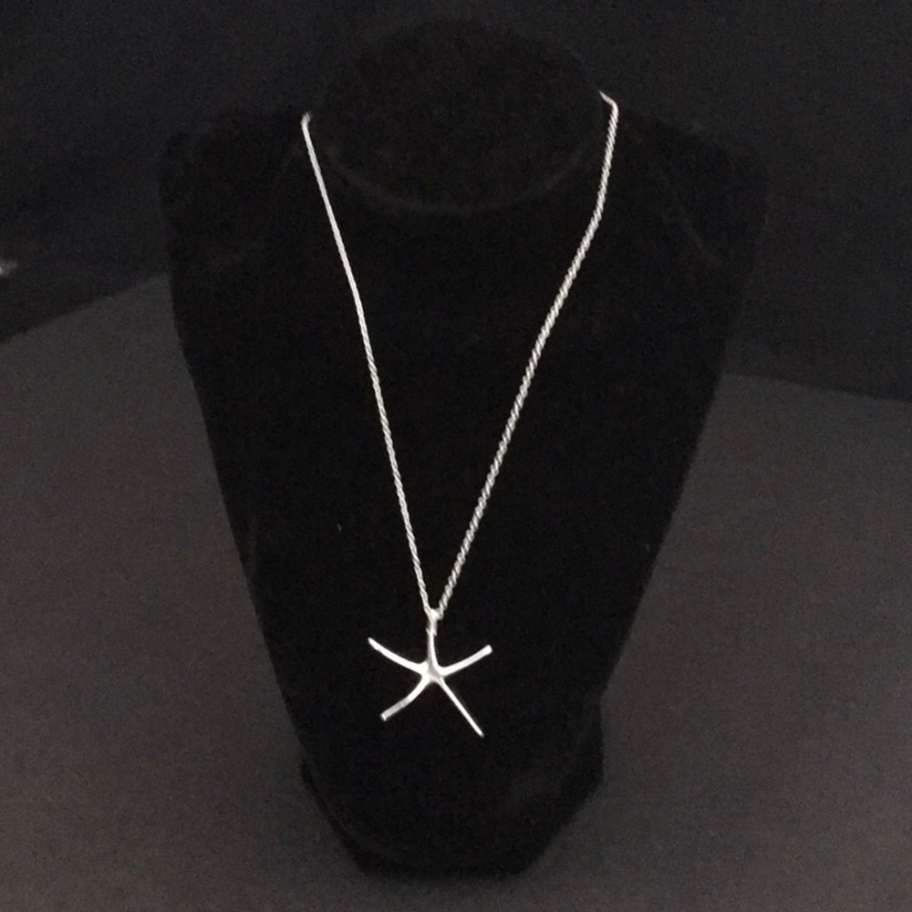 Sterling silver starfish necklace