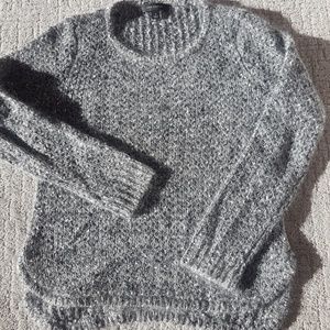 Ann Taylor Grey/Silver Sweater, Size Small