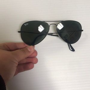Rayban aviators standard 58 blacked out