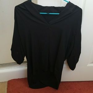 Black sheer top.