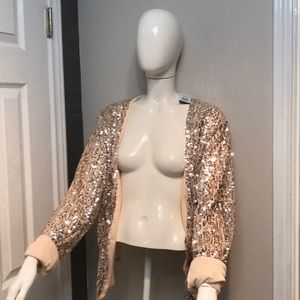Nude Sequin Blazer