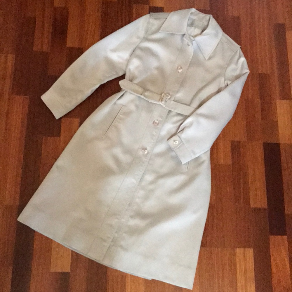 London Fog Cream Belted Coat