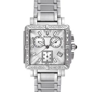 Silver Bulova women's watch