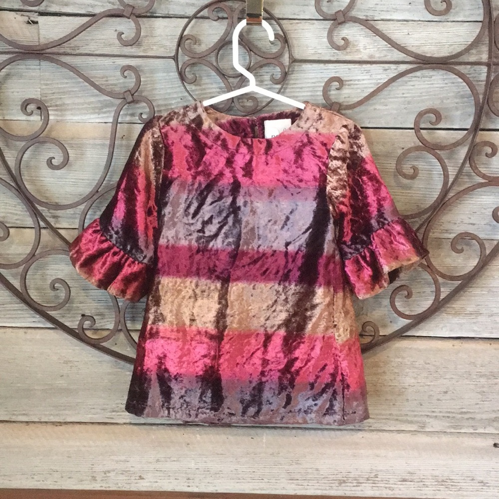 Peek brand crushed velvet-like dress