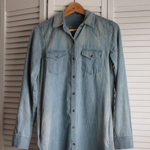 GAP DENIM BUTTON-DOWN DRESS