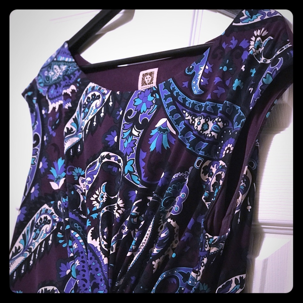 Anne Klein Gathered Dress