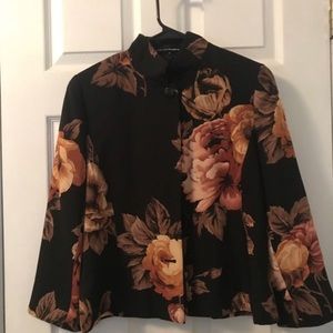 Linda Allard Ellen Tracy floral blazer