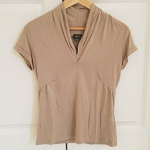 Short sleeve brown top