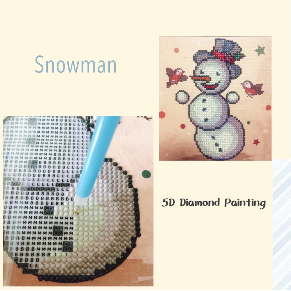 Snowman Christmas 5D Diamond Painting