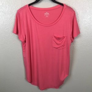 Hollister Short Pink Short Sleeve Top Size M