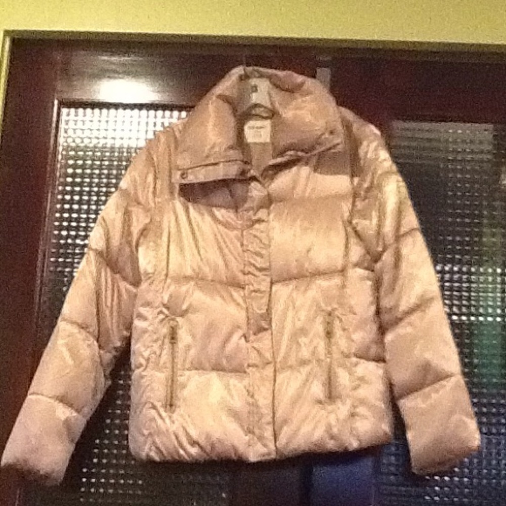 Gold colored winter jacket