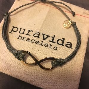 Gold infinity charm bracelet, Pura Vida Bracelets