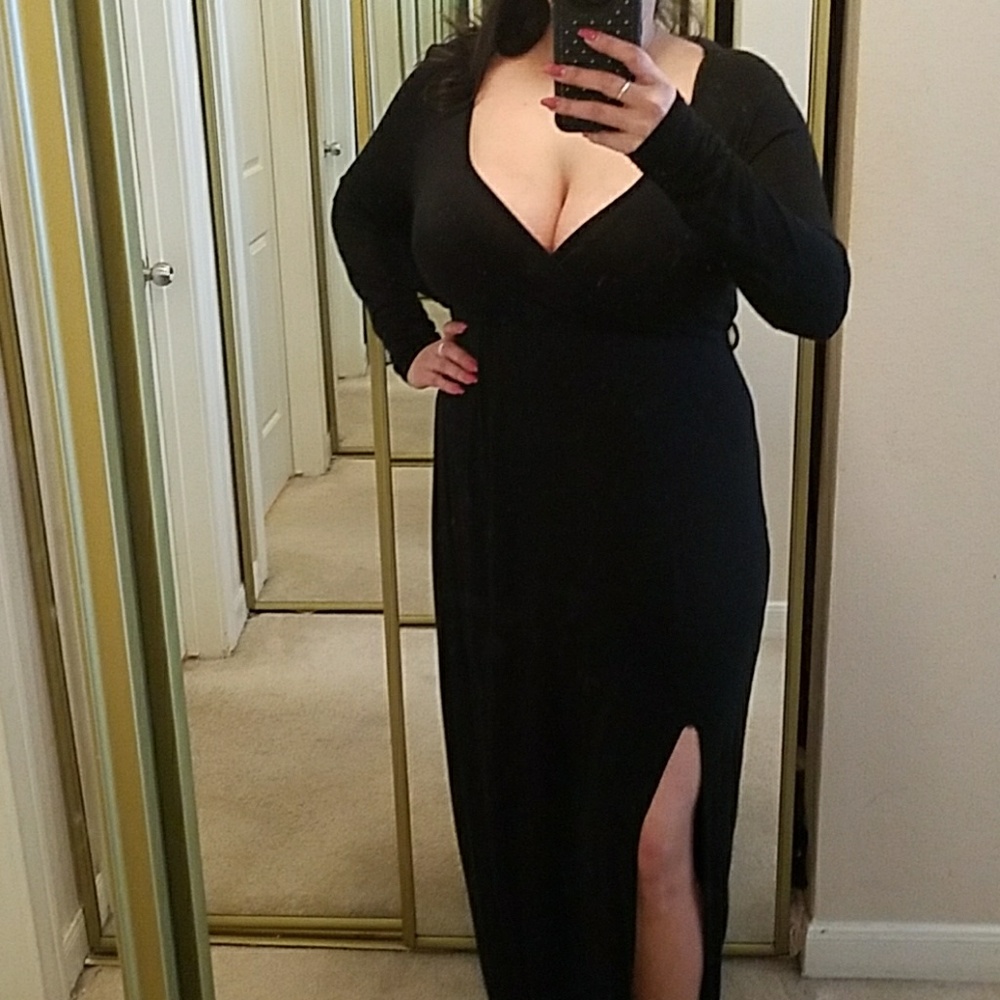 Maxi dress black L