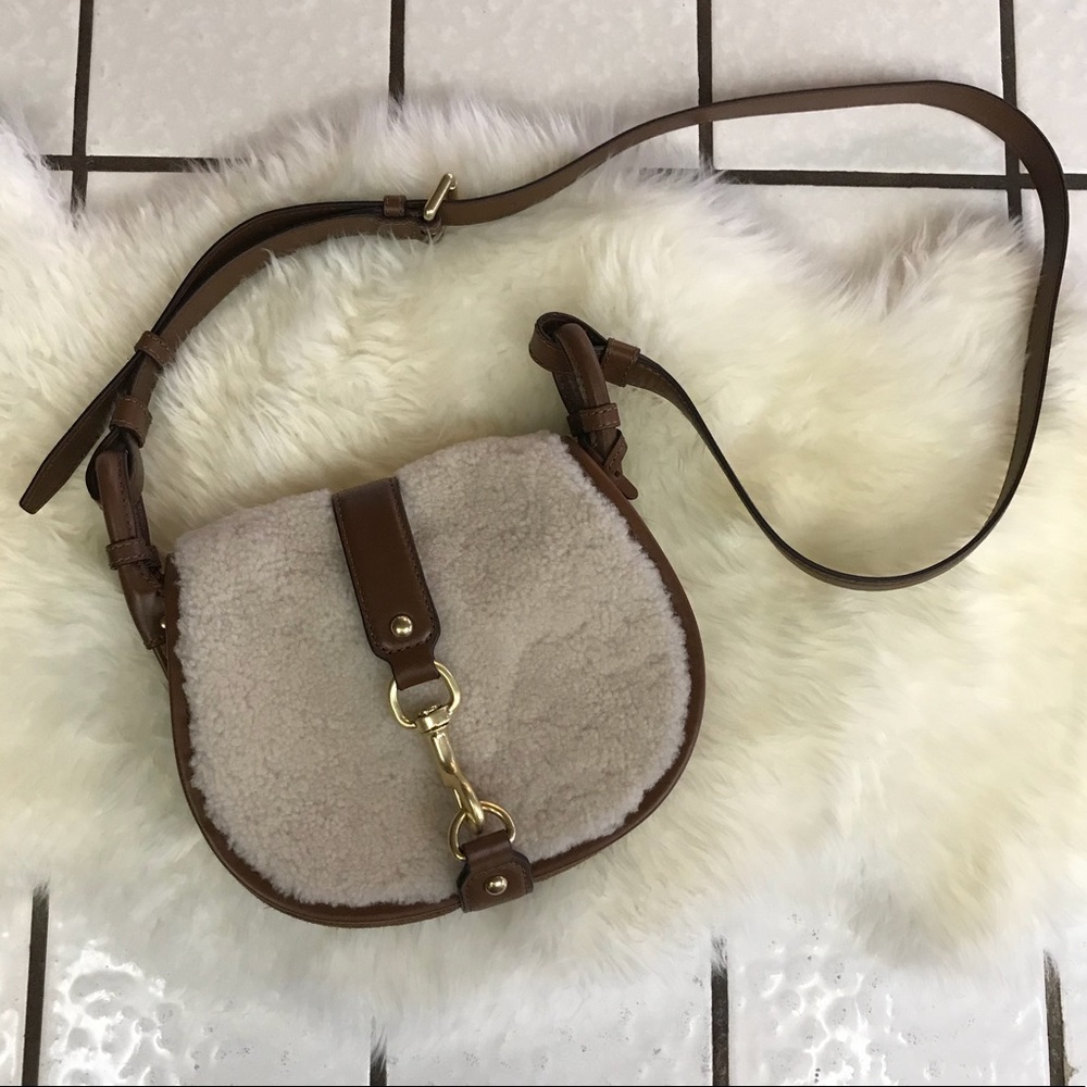 Michael Kors Jamie Shearling Saddle Bag