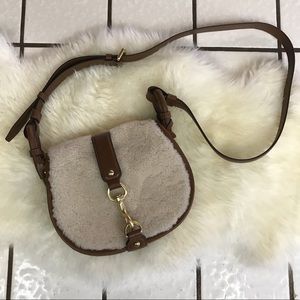 Michael Kors Jamie Shearling Saddle Bag