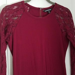 Express lace sleeve bodycon size medium
