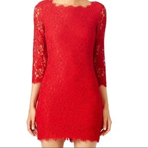 Diane Von Furstenburg red Zarita Sheath