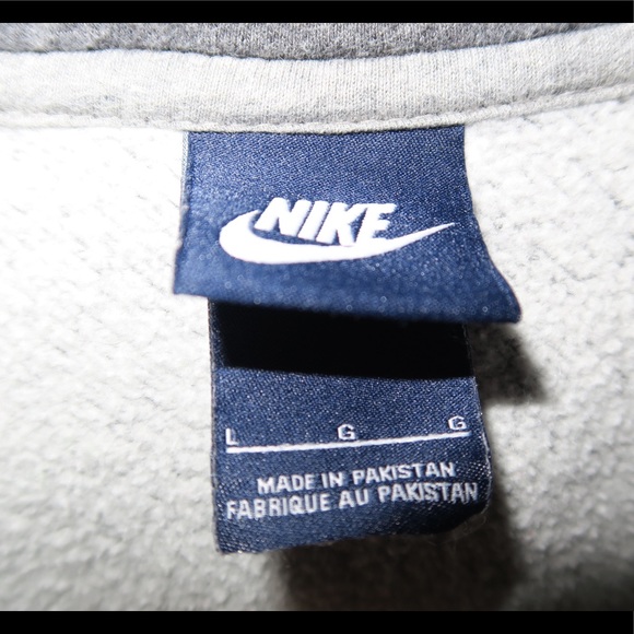 Nike Grey Zip-Up Hoodie Size L - Picture 3 of 3