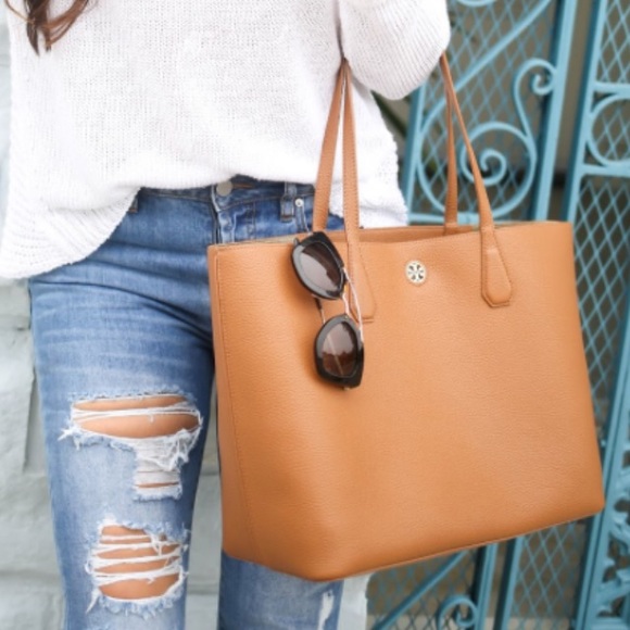 ❌SOLD❌ Tory Burch Perry tote in Bark Leather NWT - Picture 5 of 8