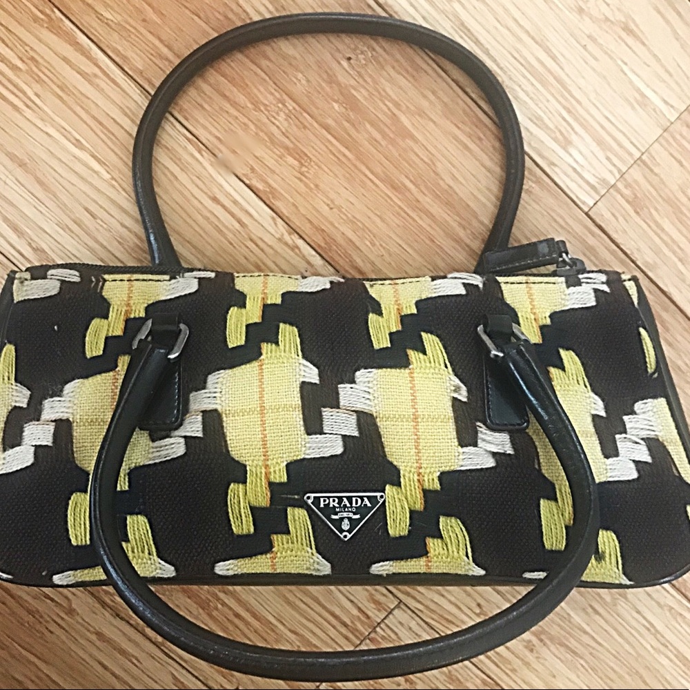 Prada Twill & Leather Shoulder Bag Limited Edition