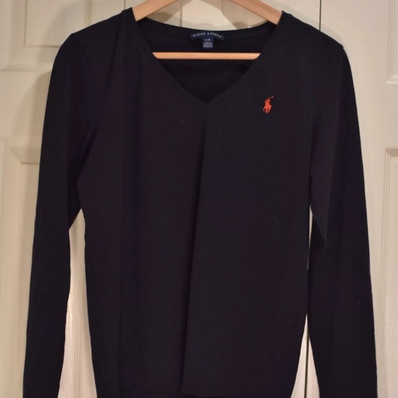 POLO Ralph Lauren Knit Longsleeve T Shirt Large - Picture 3 of 8