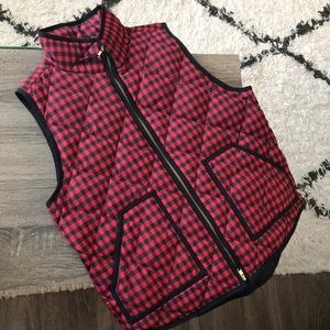 JCrew Buffalo Plaid Vest