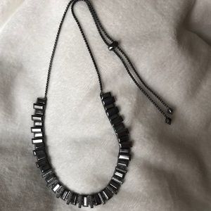 Hematite adjustable Harper Necklace