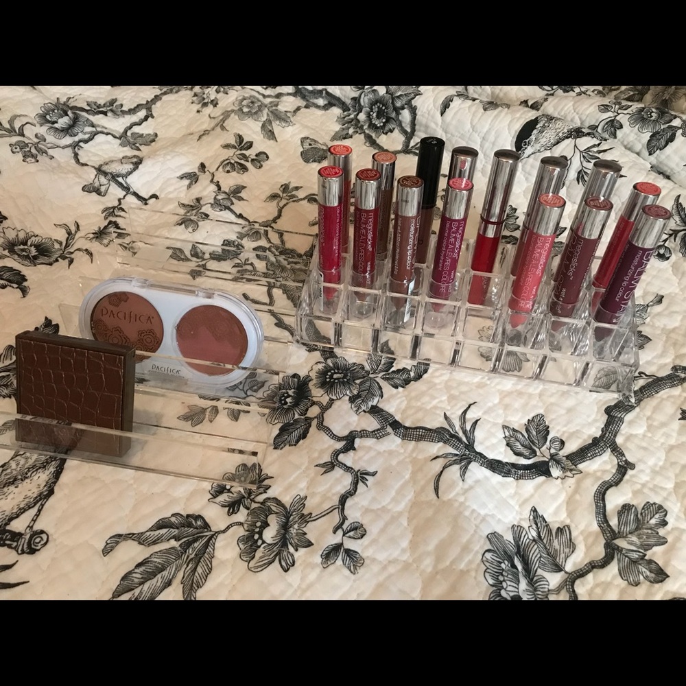 Two acrylic Makeup containers/ organizers