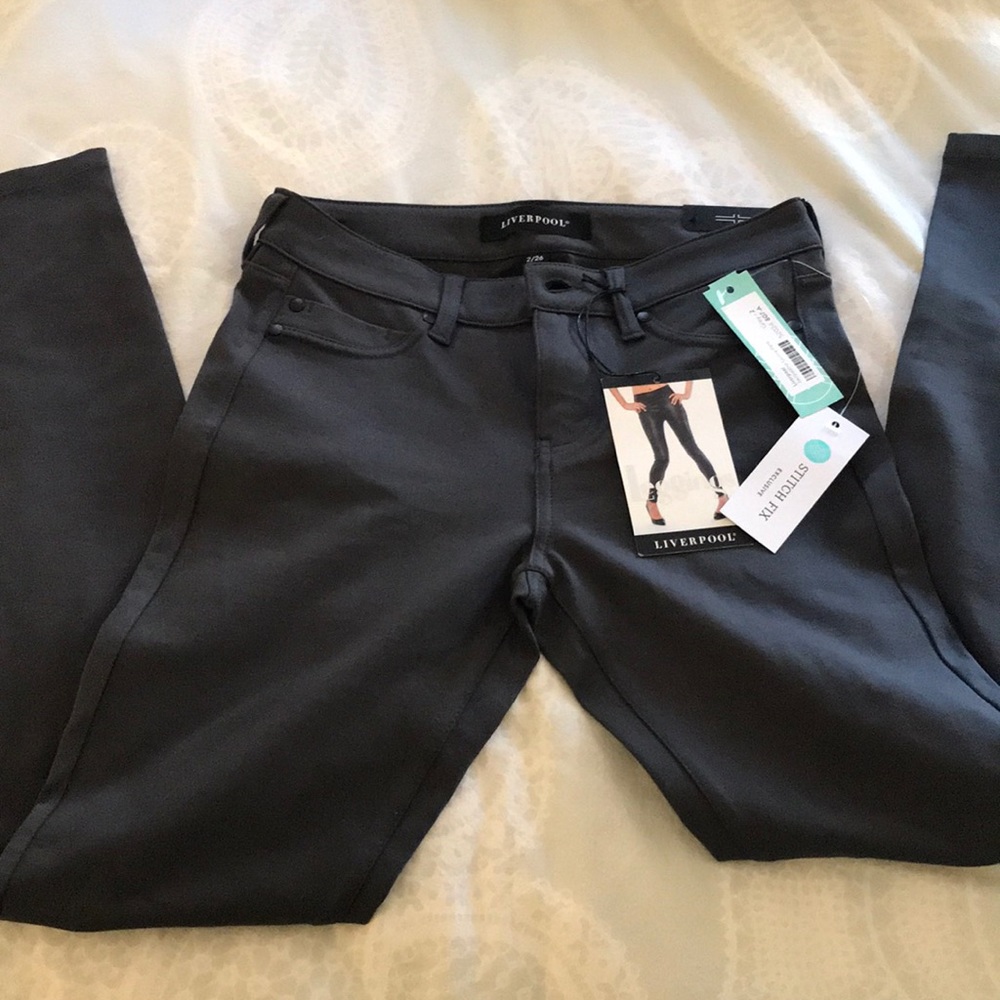 Liverpool Jacqueline Skinny Pant - Grey