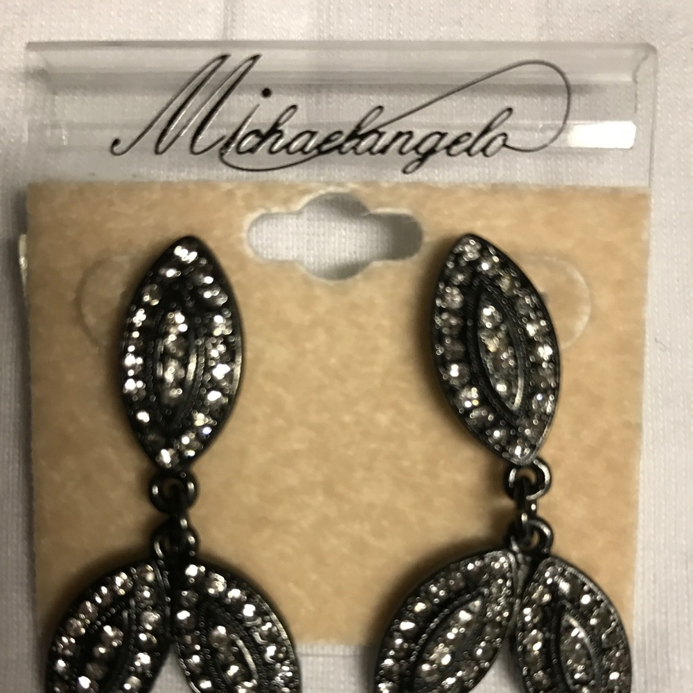 Black Bling Earrings