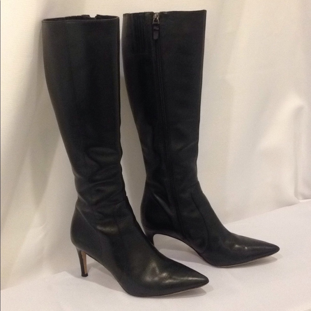 Via Spiga Black Leather Boot